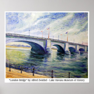 Poster Pont de Londres par l'affiche d'Alfred Zwiebel
