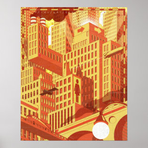 Poster Pont de ville