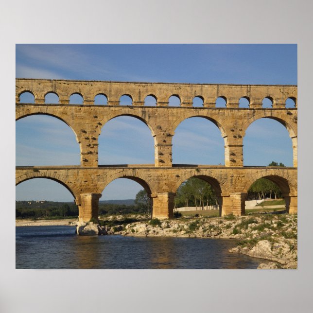 Poster Pont du Gard, Gard, Languedoc Roussillon, France (Devant)