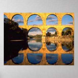Poster Pont du Gard, Gardon, Gard, Languedoc,