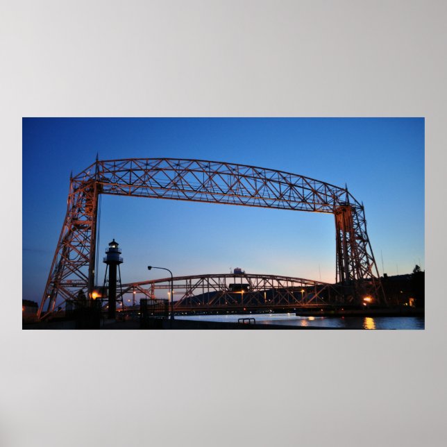 Poster Pont élévateur aérien Duluth Minnesota (Devant)