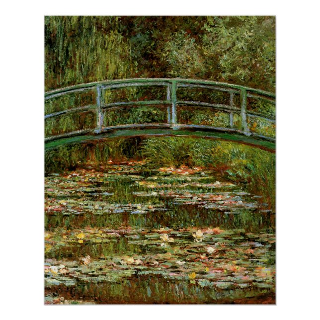 Poster Pont français de Monet Giverney (Devant)
