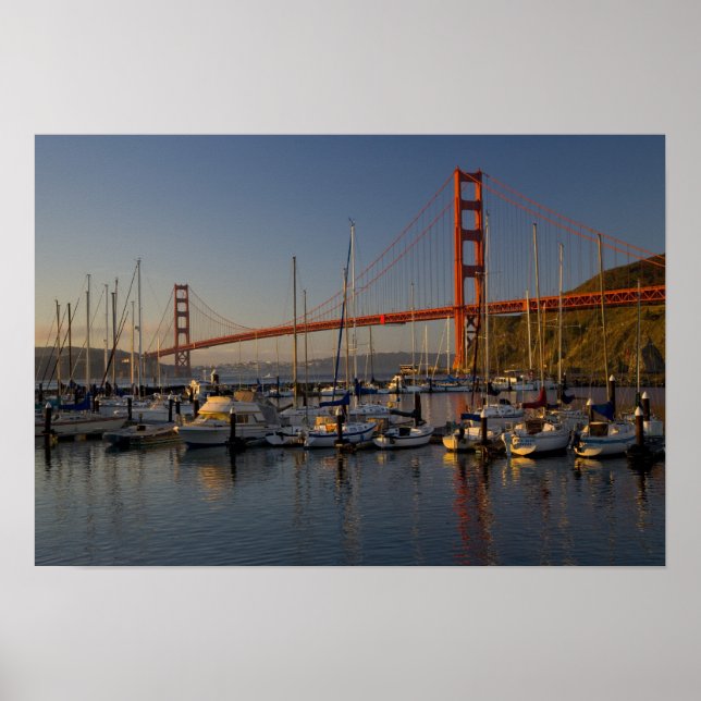 Poster Pont Golden Gate et San Francisco 4 (Devant)