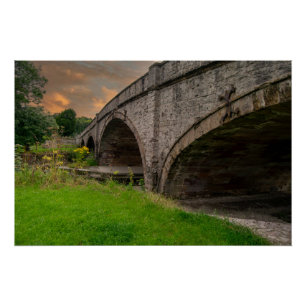 Poster Pont historique St. Asaph sur la rivière Elwy