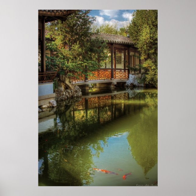 Poster Pont - Le Jardin chinois (Devant)