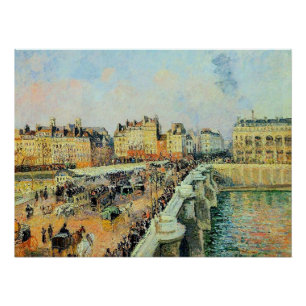 Poster Pont Neuf, Après-midi, Sunlight Camille Pissarro