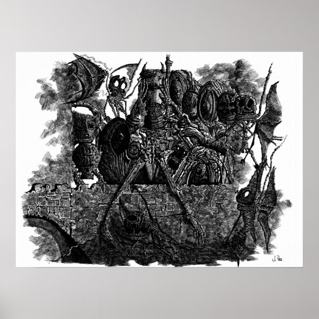 Poster Pont sombre Imprimer par Jred (Devant)