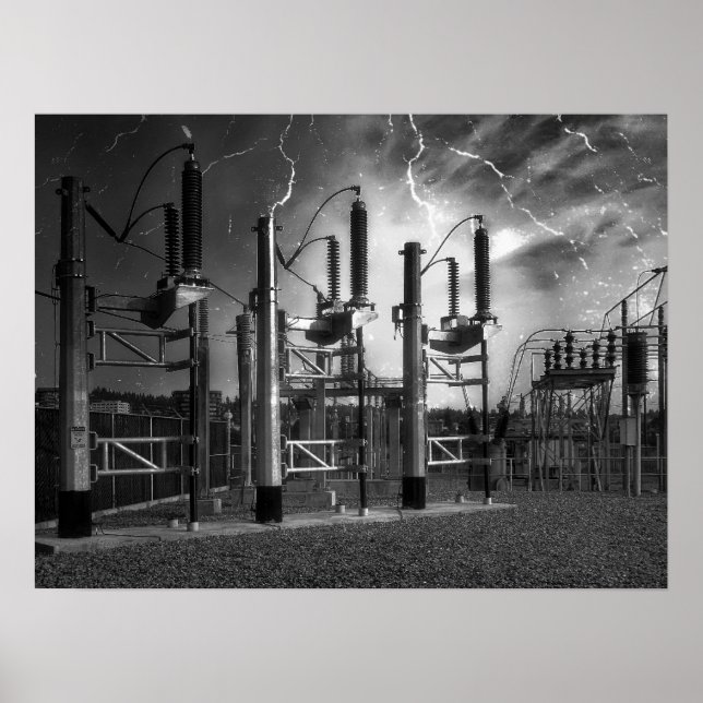 Poster Pont St Power Substation 2 - Spokane Washington (Devant)