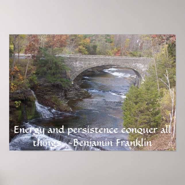 Poster Pont sur l'eau (Devant)