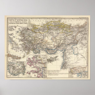 Poster Pontus et Bithynia, l'Asie, Lycia et Pamphylia