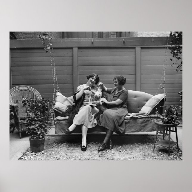 Poster Poodle Playtime, années 1920 (Devant)