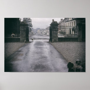 Poster Poodles Vintage Inspiré Ville mignon Poodle Chien