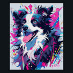 Poster Pop Art Anime Border Collie Dog 005 - Victoria Sas<br><div class="desc">[ Peintures d'art de haute qualité ] ● Acrylique sur papier ● 8.000~10.000pixel ● 500dpi ⇢ Victoria Sasuke ♥ Illustrateur qui aime les dessins animés japonais et les chiens de Kawaii. Elle dessine des chiens joyeux et expressifs dans un style coloré et POP. Ces peintures vont égayer votre quotidien.</div>