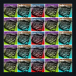 Poster Pop Art Cool pour écrivains et auteurs<br><div class="desc">Un design pop art rétro cool pour les écrivains en bleu et rouge, vert citron et violet, orange et turquoise, avec une machine à écrire vintage et les mots "Writer" et "I Write". "écrivain" "auteur" "roman" "cadeau pour écrivains" "machine à écrire" "machine à écrire vintage" "antique" "rouge et bleu" "livres"...</div>