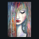 Poster Pop Art Imaginaire Femme endormie<br><div class="desc">"Asleep" © Molly Harrison 2012 www.mollyharrisonart.com De mon aquarelle originale et de ma peinture acrylique.</div>