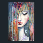 Poster Pop Art Imaginaire Femme endormie<br><div class="desc">"Asleep" © Molly Harrison 2012 www.mollyharrisonart.com De mon aquarelle originale et de ma peinture acrylique.</div>