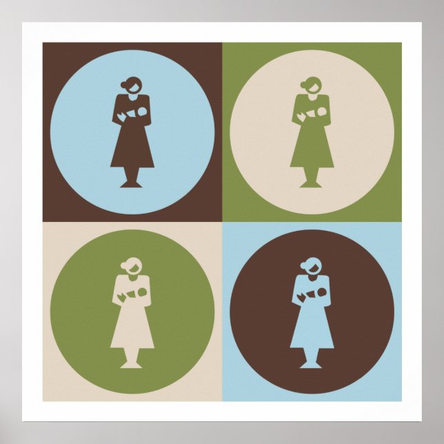 Poster Pop Art Midwifery (Devant)
