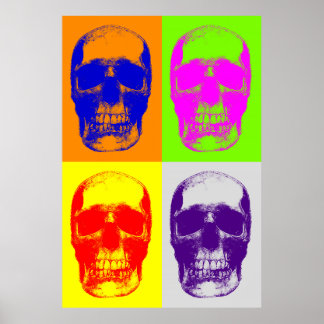 Poster Pop Art Skull