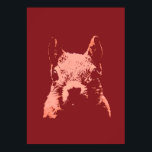 Poster Pop Art Squirrel<br><div class="desc">Funny Squirrel Pop Art Digital Image</div>