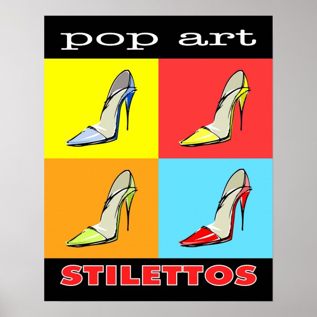 Poster Pop Art Stilettos 16x20 (Devant)