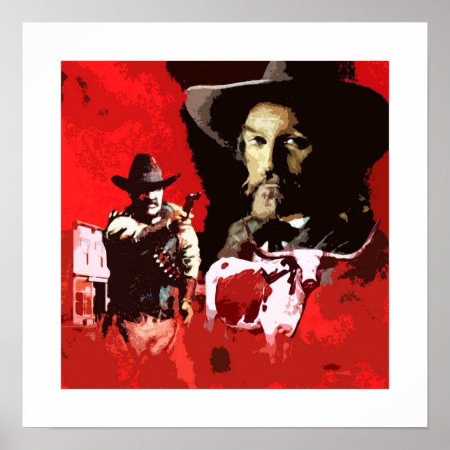 Poster Pop Art Western Retro (Devant)