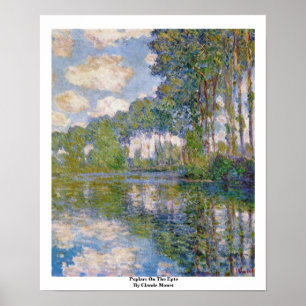 Poster Poplars Sur L'Epte Par Claude Monet