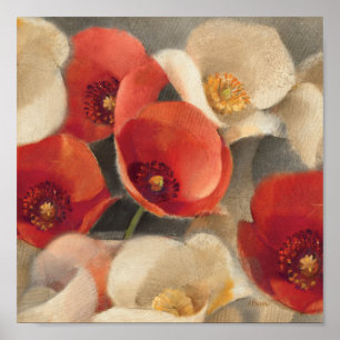 Poster Poppies en pleine floraison