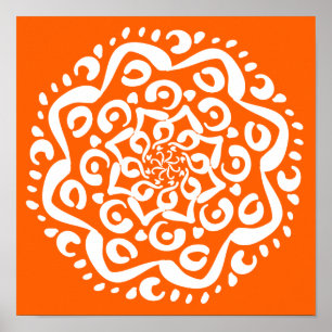 Poster Poppy Mandala