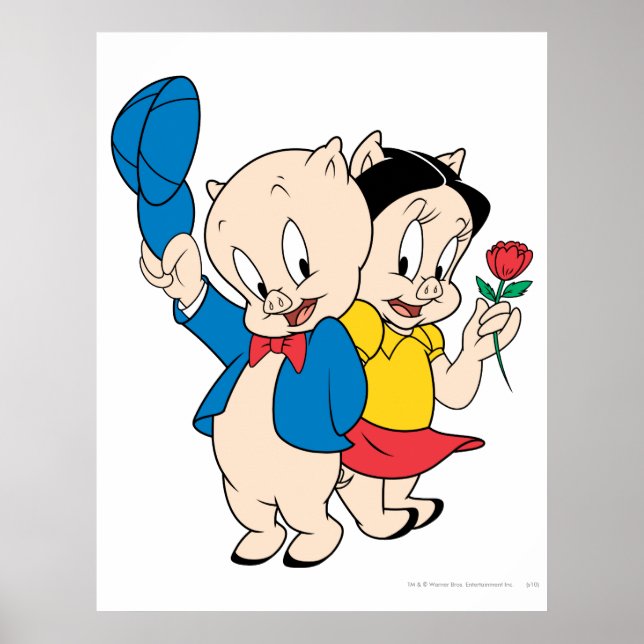Poster Porky Pig et Pétunia (Devant)