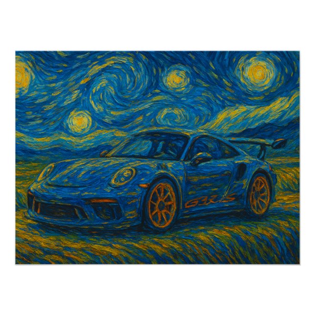 Poster Porsche 911 GT3 RS (Devant)