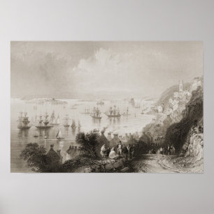 Poster Port de Cobh, liège, Irlande