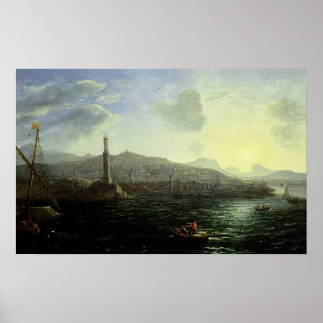Poster Port de Gênes, Vue mer (Devant)