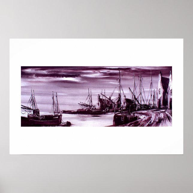 Poster Port de nuit (Devant)