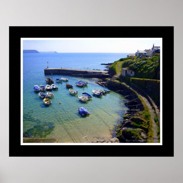 Poster Port de Portscatho, Cornouailles (Devant)