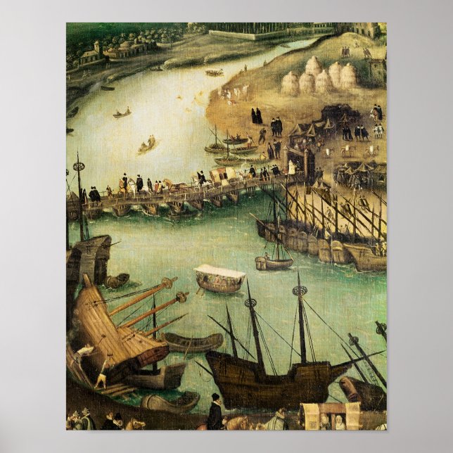 Poster Port de Séville, c.1590 (Devant)