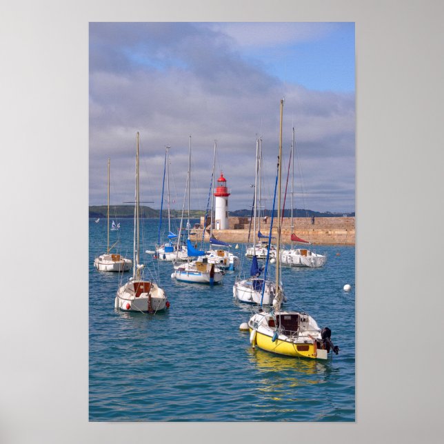 Poster Port d'Erquy en France (Devant)