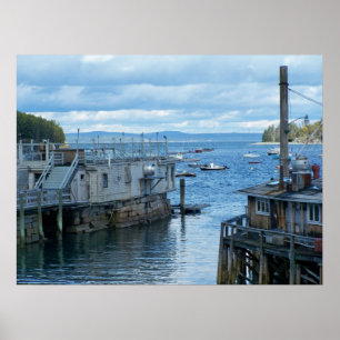 Poster Port Maine de barre
