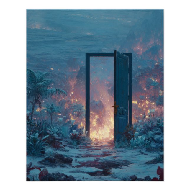 Poster Portail Brûlant Dans Un Désert Gelé (Devant)