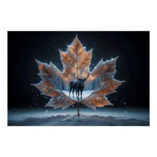 Poster Portail Feuille d'érable