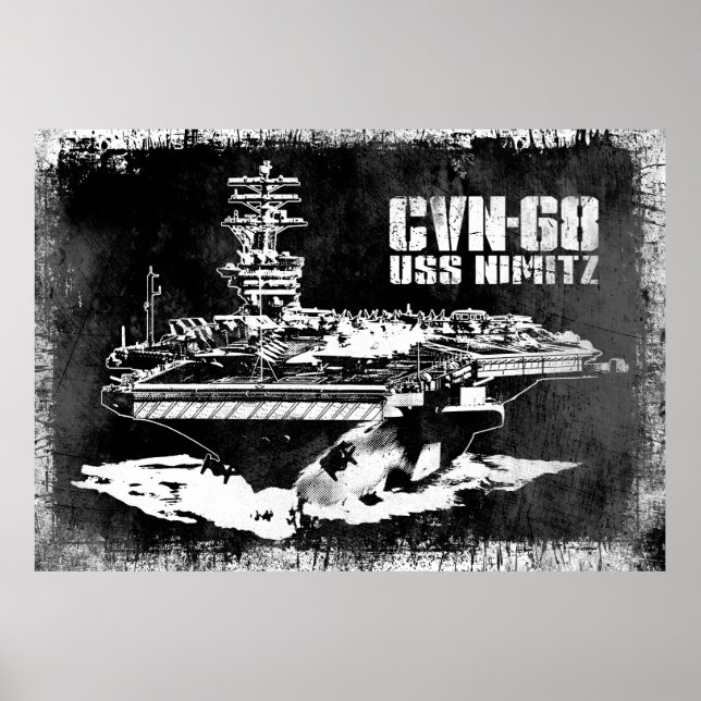 Poster Porte-avions Nimitz Print (Devant)
