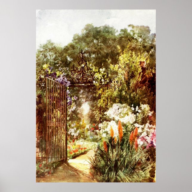 Poster Porte de jardin (Devant)