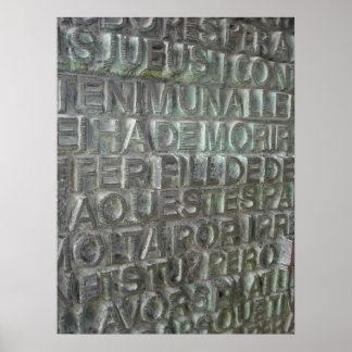 Poster Porte de la Sagrada Familia, Barcelone