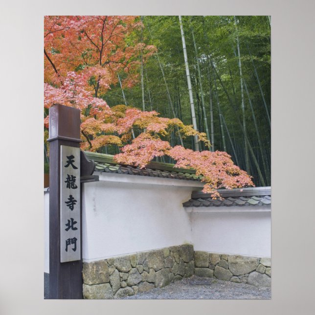 Poster Porte Nord du Temple Tenryuji (Devant)