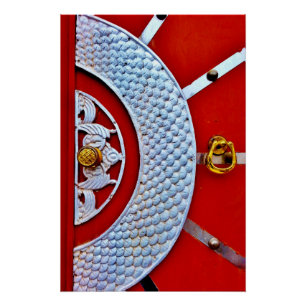 Poster Porte rouge