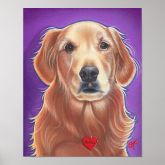 Poster Portefeuille doré