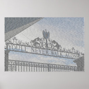 Poster Portes d'Anfield de Liverpool FC