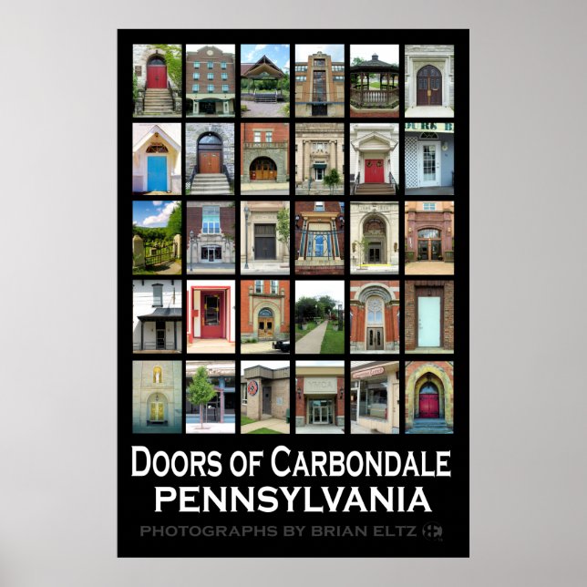 Poster "Portes de Carbondale Pennsylvanie" (Devant)