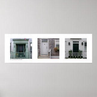 Poster Portes de Nantucket, Massachusetts Triptych