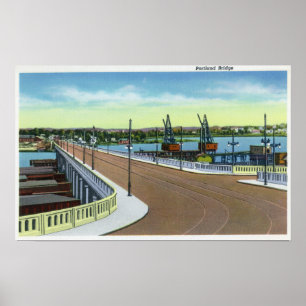 Poster Portland, MaineVue du pont Portland