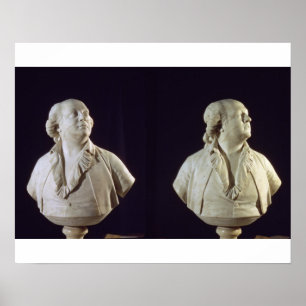 Poster Portrait bust of Giuseppe Balsamo (1743-95), calle